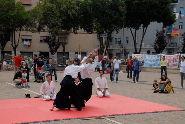 Dimostrazione di Aikido a Torpignathlon - 2014